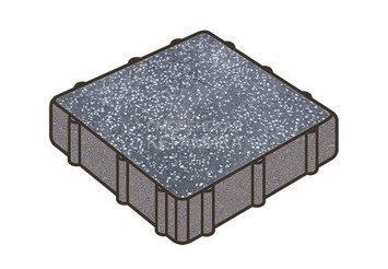 Гранитная тротуарная плитка Готика, Квадрат Granite FINO, 300x300x100, Суховязкий