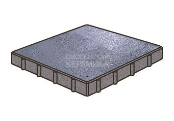 Гранитная тротуарная плитка Готика, Квадрат Granite FINO, 400x400x60, Амфиболит