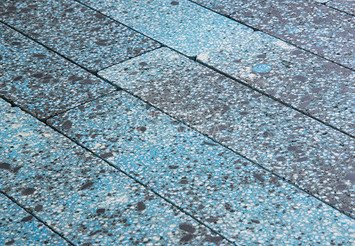 Гранитная тротуарная плитка Готика, Квадрат Granite FINO, 600x600x80, Азул Бахия
