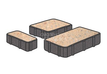 Гранитная тротуарная плитка Готика, Новый город Granite FINO, Павловское