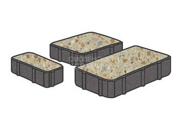 Гранитная тротуарная плитка Готика, Новый город Granite FINO, Зарф
