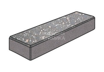 Гранитная тротуарная плитка Готика, Паркет Granite FINO, 300x100x60, Ильменит