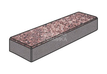 Гранитная тротуарная плитка Готика, Паркет Granite FINO, 300x100x60, Сансет