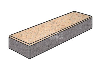 Гранитная тротуарная плитка Готика, Паркет Granite FINO, 300x100x80, Павловское
