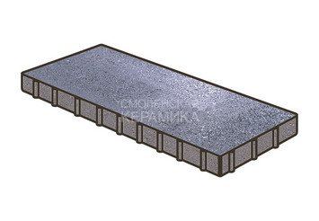 Гранитная тротуарная плитка Готика, Плита Granite FINO, 1000x500x100, Амфиболит