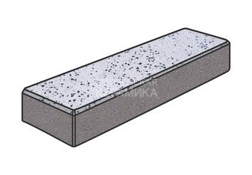 Гранитная тротуарная плитка Готика, Плита Granite FINO, 600x200x100, Покостовский
