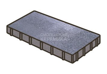 Гранитная тротуарная плитка Готика, Плита Granite FINO, 600x200x80, Амфиболит