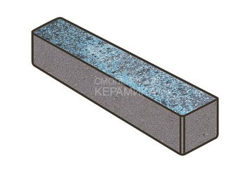 Гранитная тротуарная плитка Готика, Ригель Granite FINO, 360x80x100, Азул Бахия