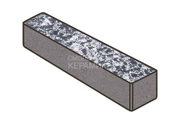 Гранитная тротуарная плитка Готика, Ригель Granite FINO, 360x80x100, Диорит