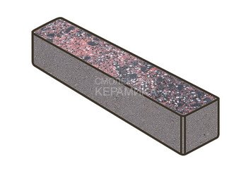 Гранитная тротуарная плитка Готика, Ригель Granite FINO, 360x80x100, Дымовский
