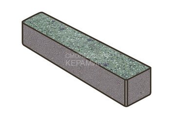 Гранитная тротуарная плитка Готика, Ригель Granite FINO, 360x80x100, Порфир