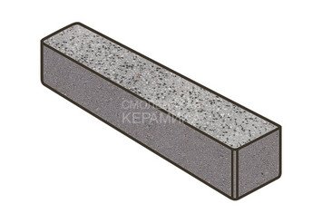 Гранитная тротуарная плитка Готика, Ригель Granite FINO, 360x80x100, Цветок Урала