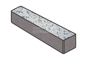 Гранитная тротуарная плитка Готика, Ригель Granite FINO, 360x80x80, Грис Парга
