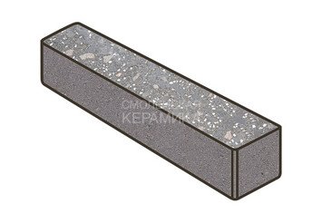 Гранитная тротуарная плитка Готика, Ригель Granite FINO, 360x80x80, Ильменит