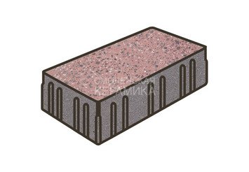 Гранитная тротуарная плитка Готика, Скада Granite FINO, 225x150x100, Ладожский