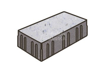 Гранитная тротуарная плитка Готика, Скада Granite FINO, 225x150x100, Мансуровский