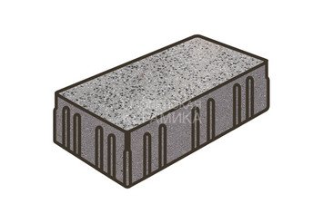 Гранитная тротуарная плитка Готика, Скада Granite FINO, 225x150x100, Цветок Урала