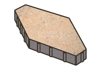 Гранитная тротуарная плитка Готика, Зарядье Granite FINO, 600x400x100, Павловское