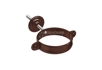 Хомут с комплектом крепления (4) 90, AQUASYSTEM (Polyester), коричневый