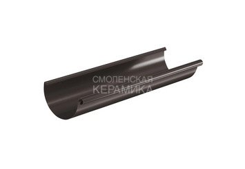 Желоб водосточный (3.0 м) 125, AQUASYSTEM (Polyester), темно-коричневый