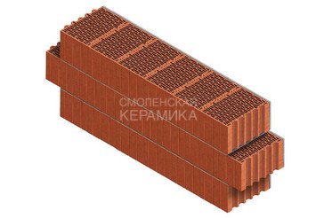 Камень керамический крупноформатный Porotherm 38 Thermo, высокоэффективный