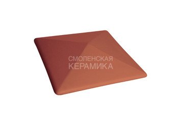 Керамическая шляпа King Klinker 310х310 рубиновый красный