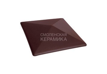 Керамическая шляпа King Klinker 445х445 кармазиновый остров
