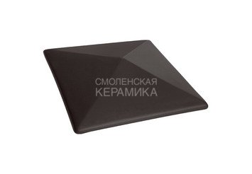 Керамическая шляпа King Klinker 445х445 вулканический черный