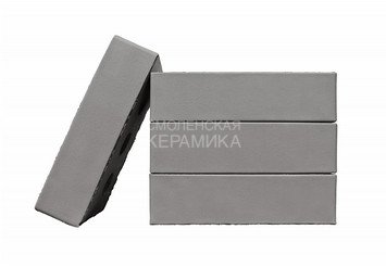 Кирпич лицевой керамический ЖКЗ Серый Гладкий 1НФ полнотелый