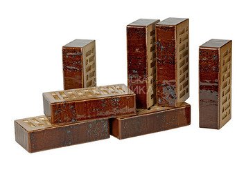 Кирпич керамический глазурованный RECKE GLANZ 1НФ арт. 1-48-01-2-12
