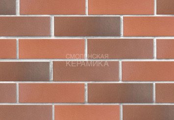 Кирпич керамический печной ЛСР Красный флэш гладкий, 1НФ