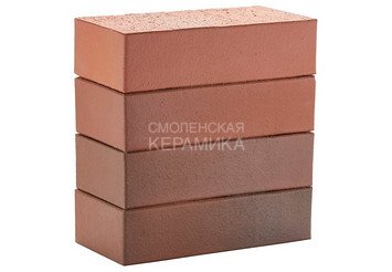 Кирпич керамический печной ЛСР Красный флэш гладкий, 1НФ