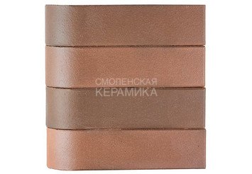 Кирпич керамический печной ЛСР Красный флэш гладкий, угловой R60, 1НФ