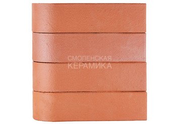 Кирпич керамический печной ЛСР М400, угловой R-60, красный
