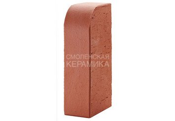 Кирпич керамический печной ЛСР М400, угловой R-60, красный