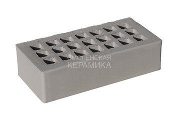 Кирпич лицевой керамический ЖКЗ Серый Гладкий 1НФ