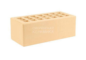 Кирпич лицевой керамический ЖКЗ Соломенный Гладкий 1,4НФ