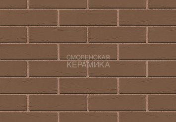 Кирпич лицевой керамический ЖКЗ Темно-коричневый Дерево 1,4НФ