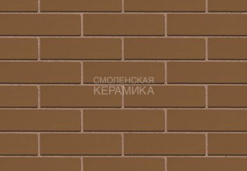 Кирпич лицевой керамический ЖКЗ Темно-коричневый Гладкий 1,4НФ