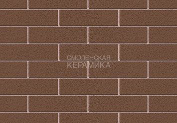 Кирпич лицевой керамический ЖКЗ Темно-коричневый Пена 1,4НФ