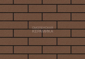 Кирпич лицевой керамический ЖКЗ Темно-коричневый Пена 1,4НФ