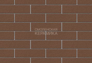 Кирпич лицевой керамический ЖКЗ Темно-коричневый Пена 1,4НФ