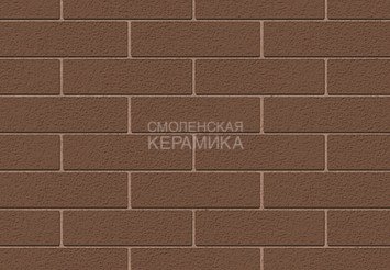 Кирпич лицевой керамический ЖКЗ Темно-коричневый Пена 1,4НФ