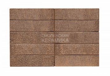 Кирпич лицевой керамический ЖКЗ Темно-коричневый Пена 1НФ алмаз