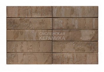 Кирпич лицевой керамический ЖКЗ Темно-коричневый Скала 1НФ алмаз