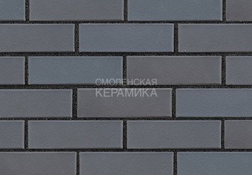 Кирпич лицевой керамический ЛСР Графитовый гладкий, 1НФ
