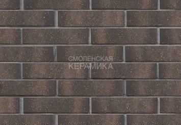 Кирпич лицевой керамический ЛСР Графитовый с посыпкой, гладкий, 1НФ