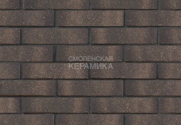 Кирпич лицевой керамический ЛСР Графитовый с посыпкой, гладкий, 1НФ