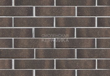 Кирпич лицевой керамический ЛСР Графитовый с посыпкой, гладкий, 1НФ