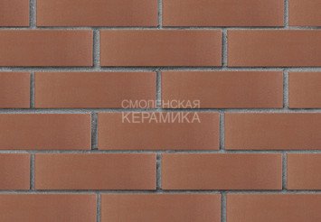 Кирпич лицевой керамический ЛСР Коричневый гладкий, 1НФ